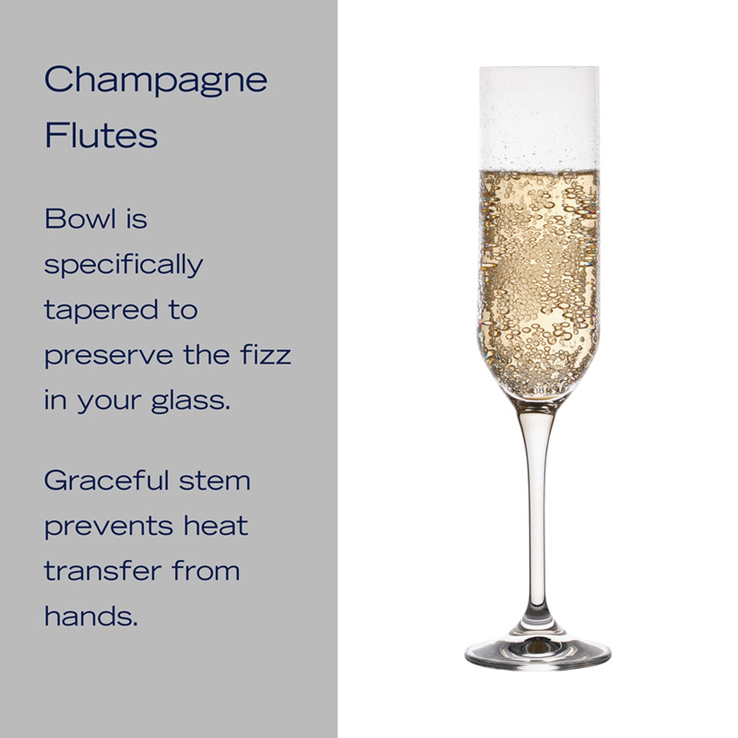 Mikasa Upton, Clear 4-pc. Champagne Flute