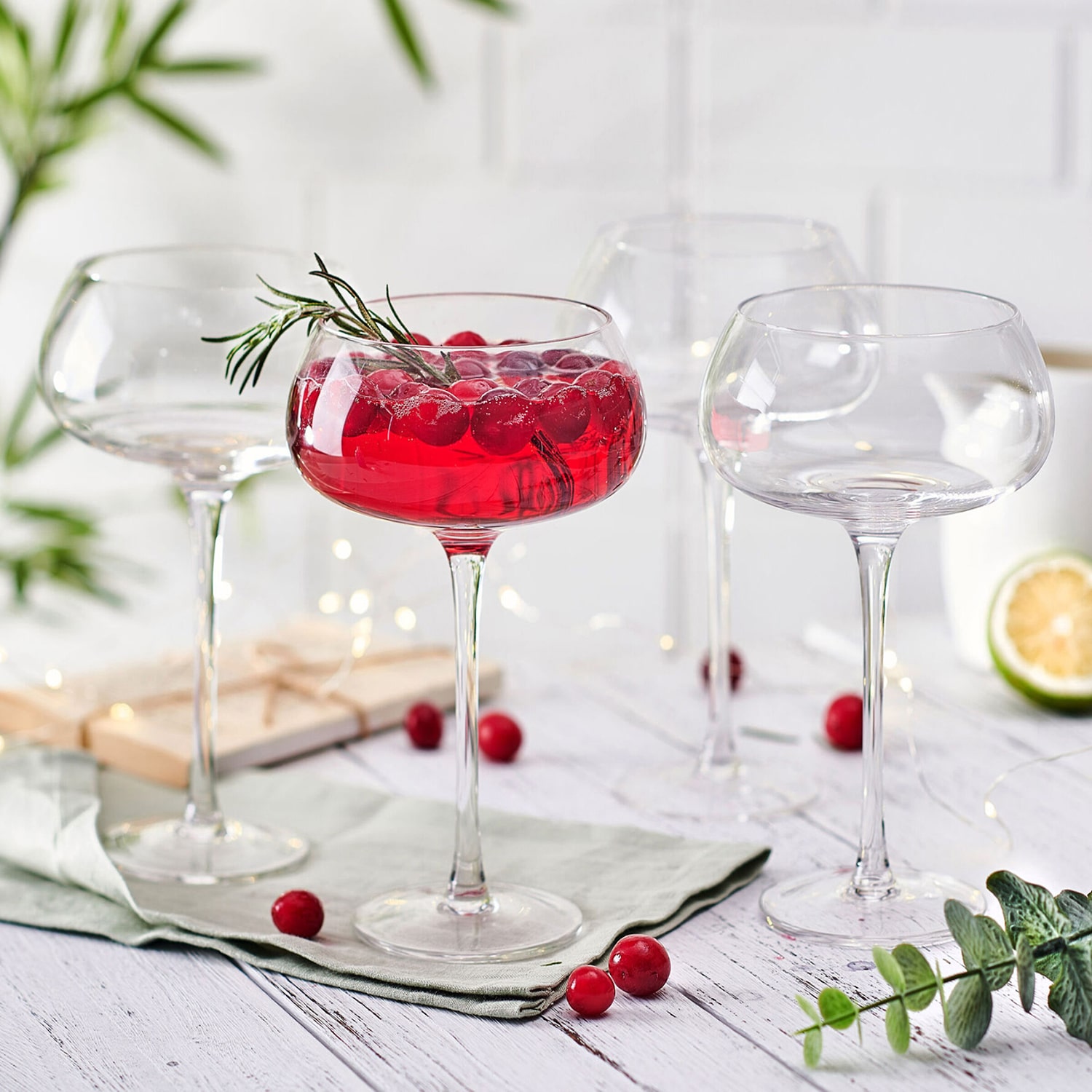 Mikasa Craft, Clear 4-pc. Drinkware Set