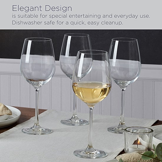 Mikasa Lana, Clear 4-pc. White Wine Glass