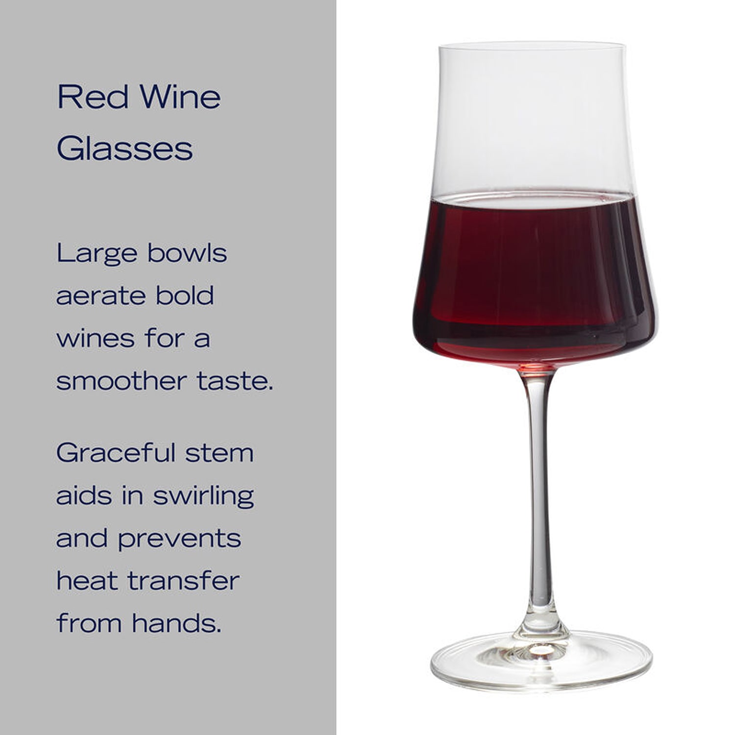 Mikasa Aline, Clear 4-pc. Red Wine Glass