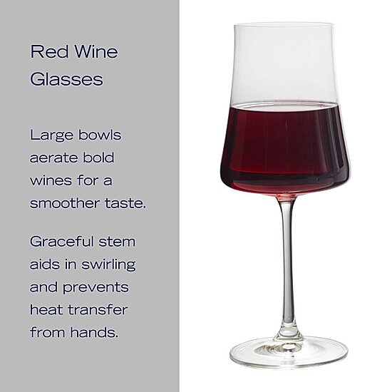 Mikasa Aline, Clear 4-pc. Red Wine Glass