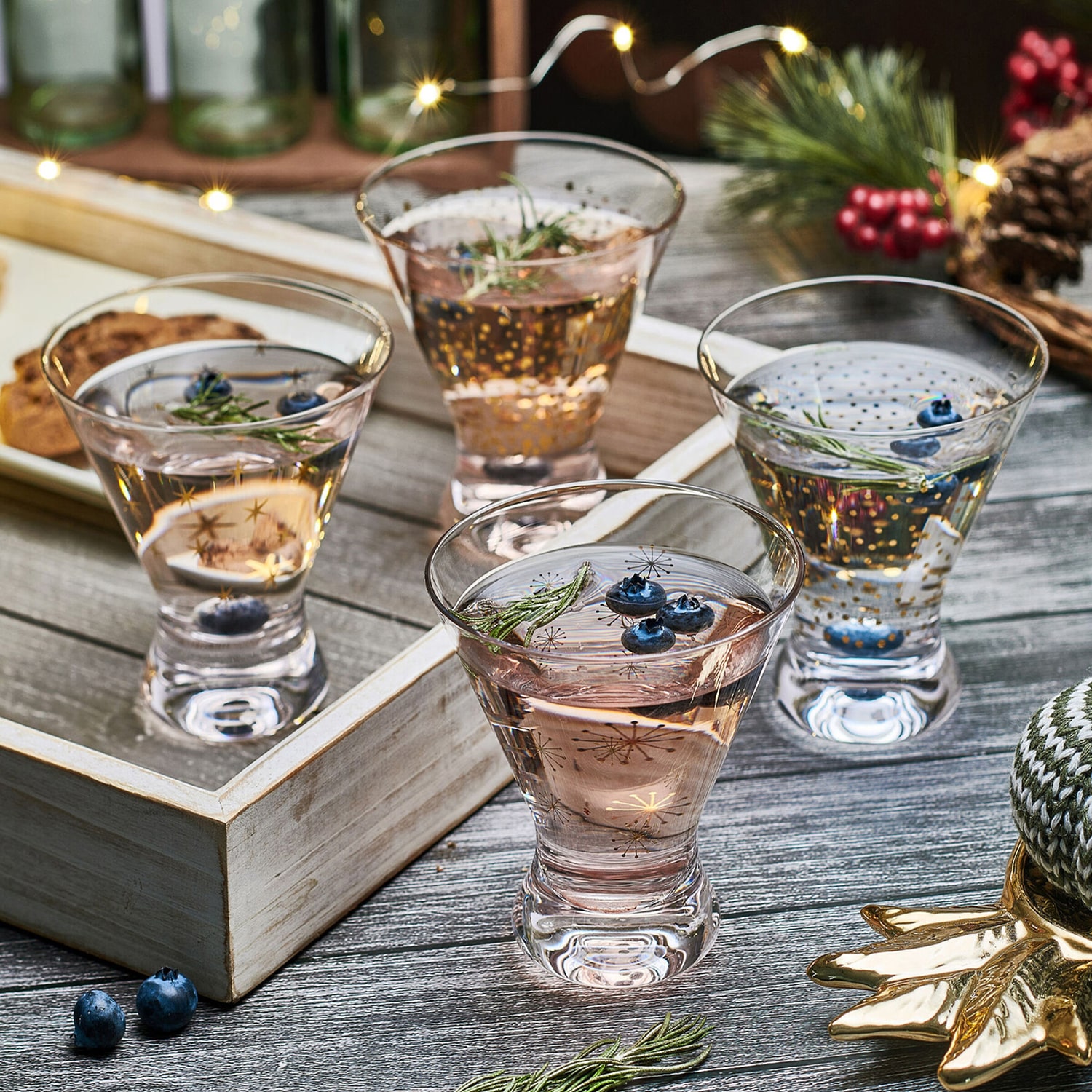 Mikasa Party, Clear 4-pc. Martini Glass
