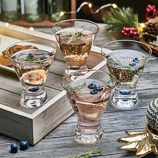 Mikasa Party, Clear 4-pc. Martini Glass