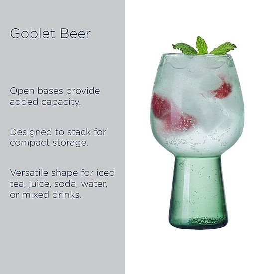 Mikasa Phoebe, Sage 4-pc. Beer Glass Set