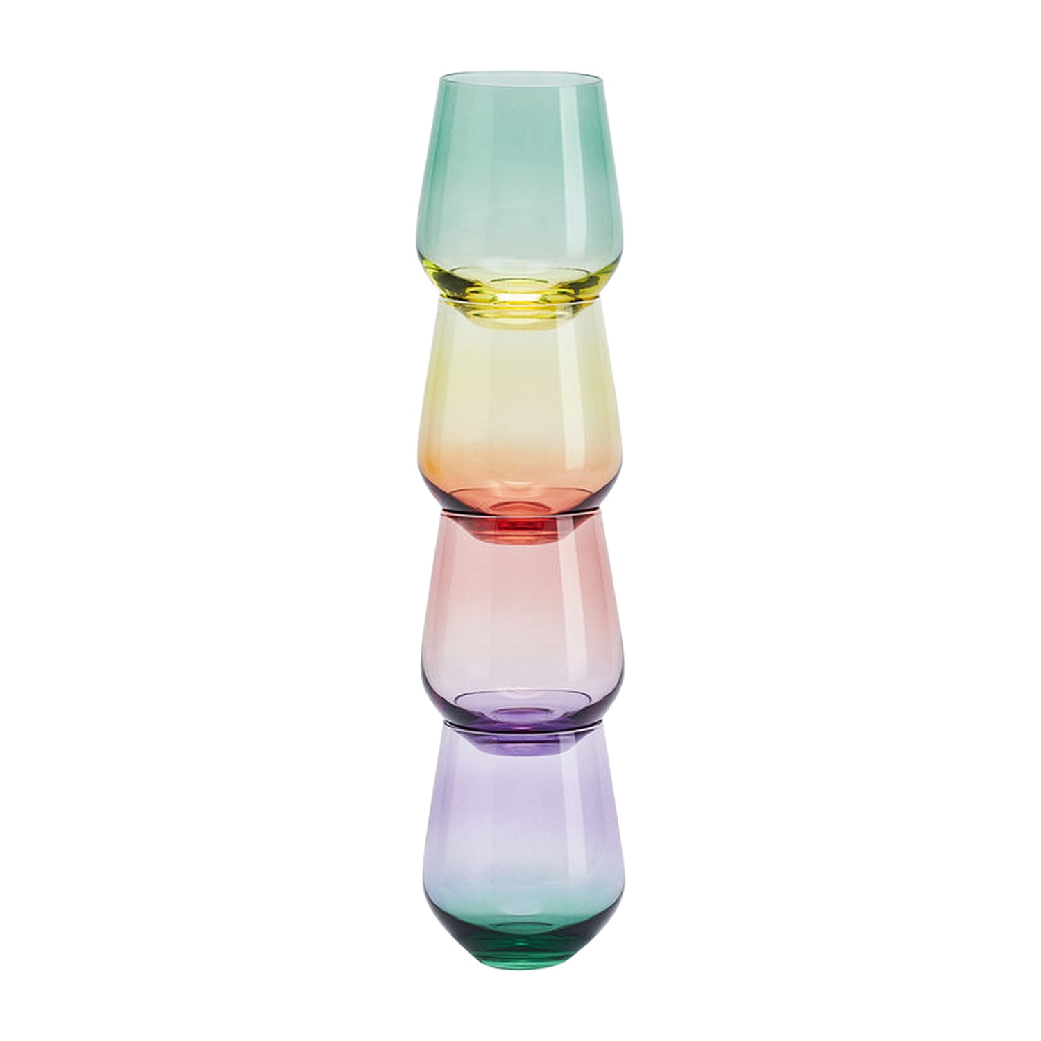 Mikasa Chroma, Assorted 4-pc. Stemless Wine Glass