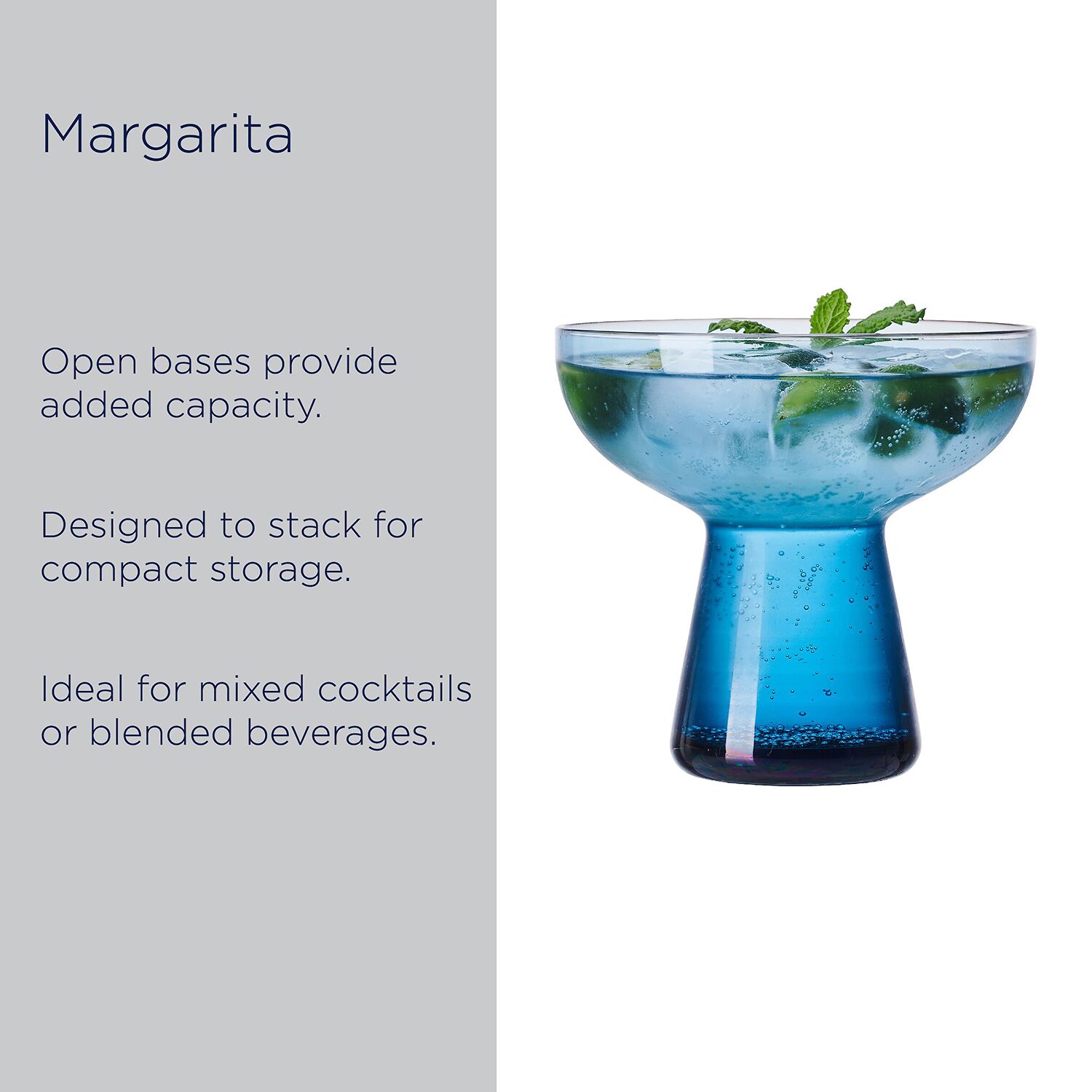 Mikasa Phoebe, Amber 4-pc. Margarita Glass