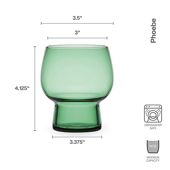 Mikasa Phoebe, Sage 4-pc. Tumbler Glass