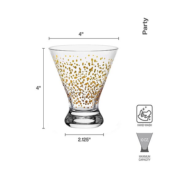 Mikasa Party, Clear 4-pc. Martini Glass