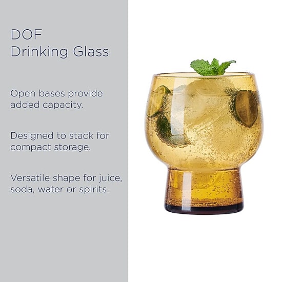 Mikasa Phoebe, Amber 4-pc. Tumbler Glass