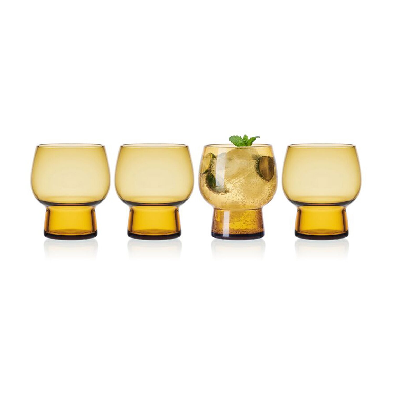 Mikasa Phoebe, Amber 4-pc. Tumbler Glass