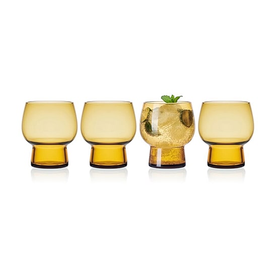 Mikasa Phoebe, Amber 4-pc. Tumbler Glass