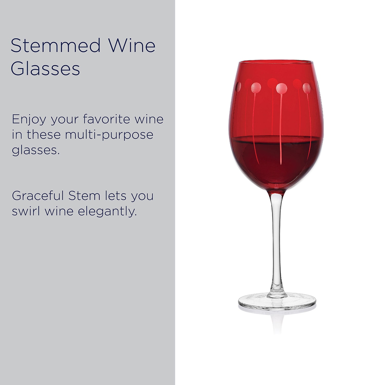 Mikasa Cheers, Ruby 6-pc. Wine Glass