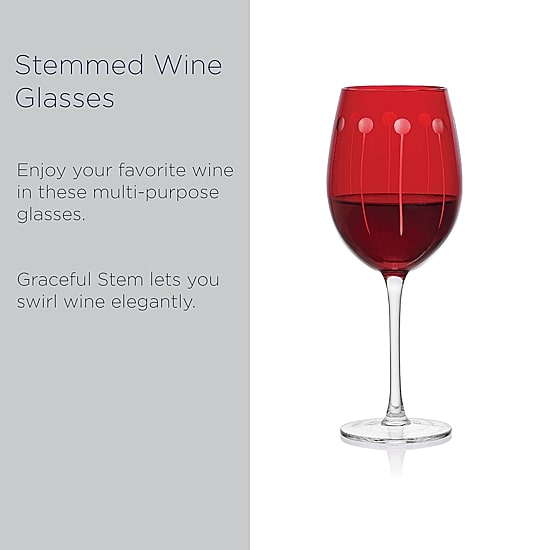 Mikasa Cheers, Ruby 6-pc. Wine Glass