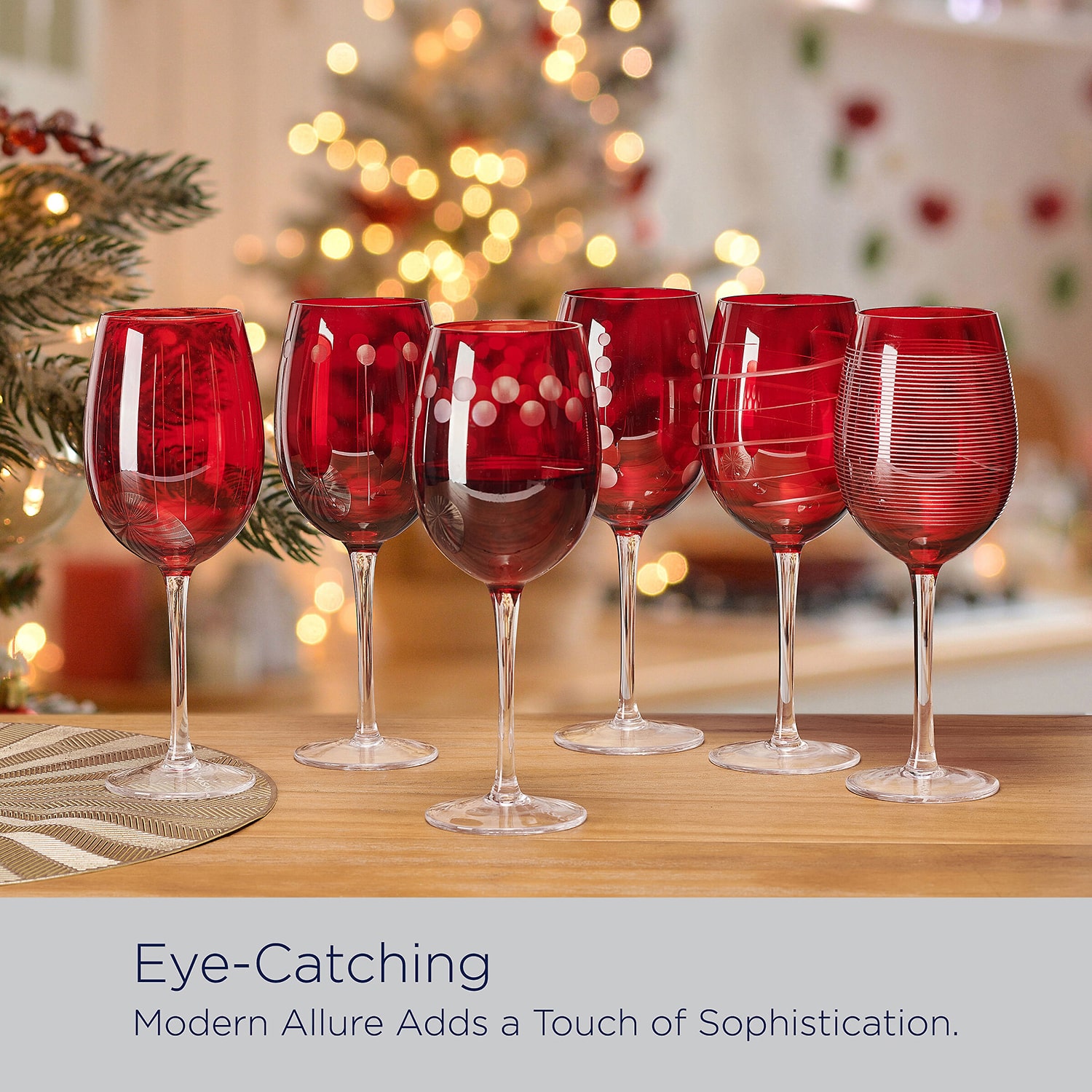 Mikasa Cheers, Ruby 6-pc. Wine Glass