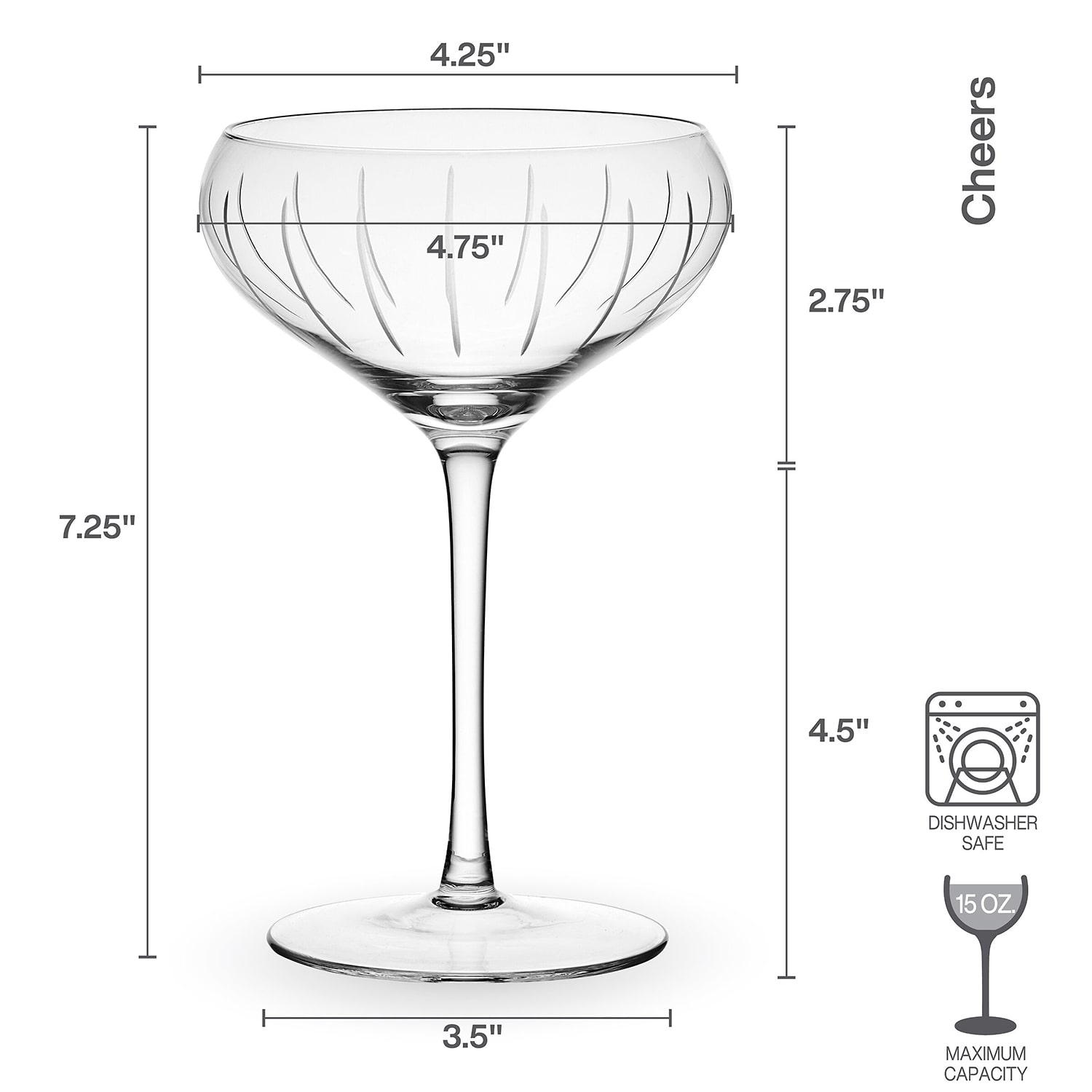 Mikasa Cheers, Clear 4-pc. Wine Glass