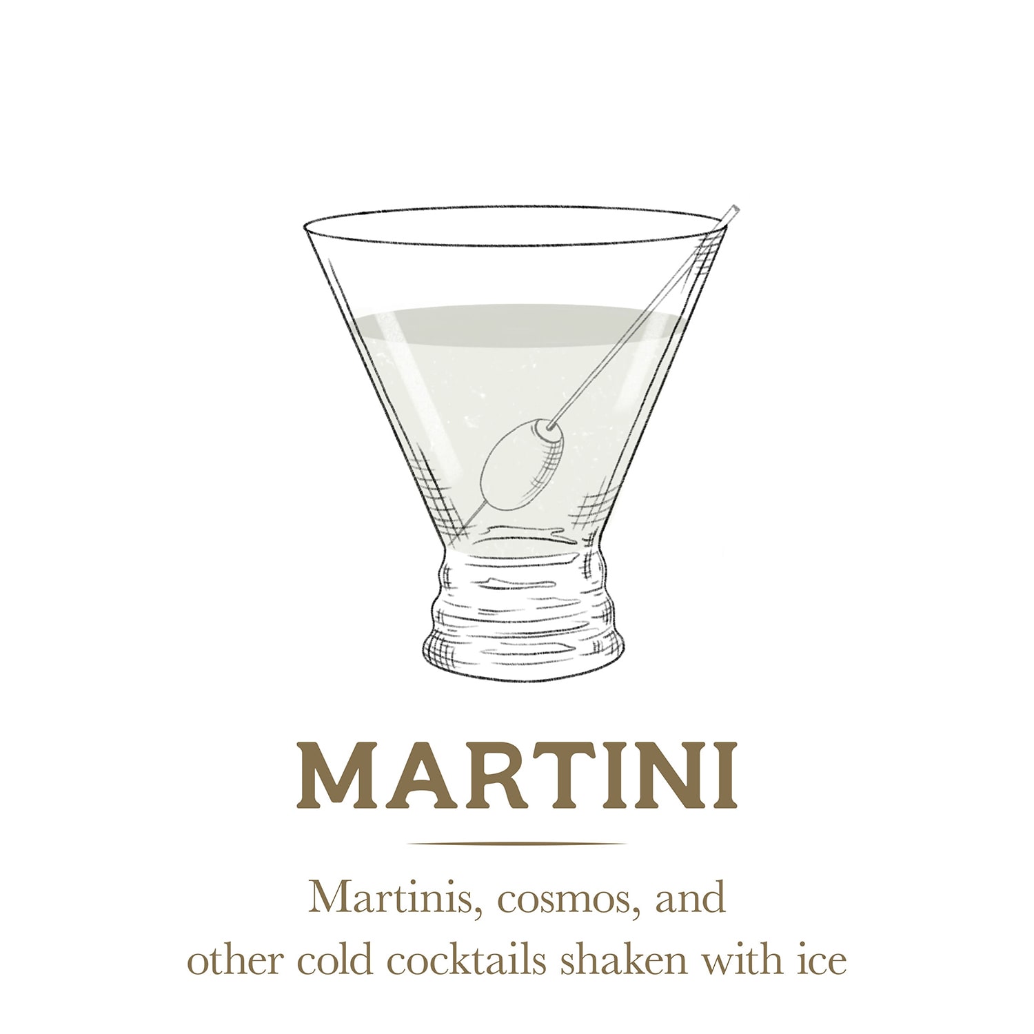 Mikasa Craft, Clear 4-pc. Martini Glass