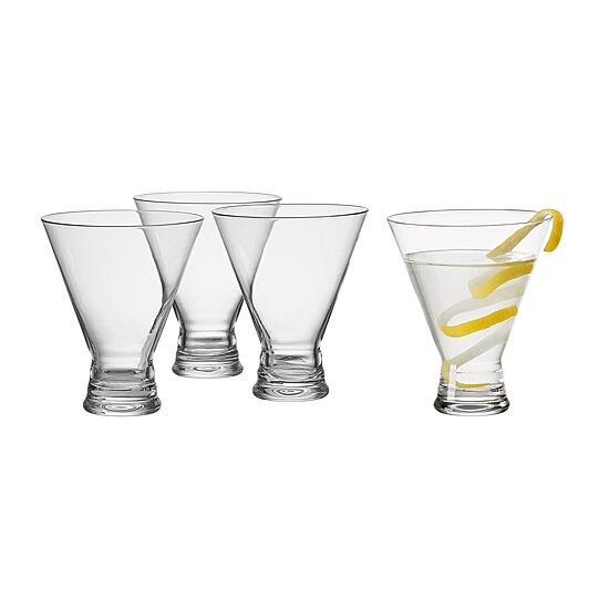 Mikasa Craft, Clear 4-pc. Martini Glass