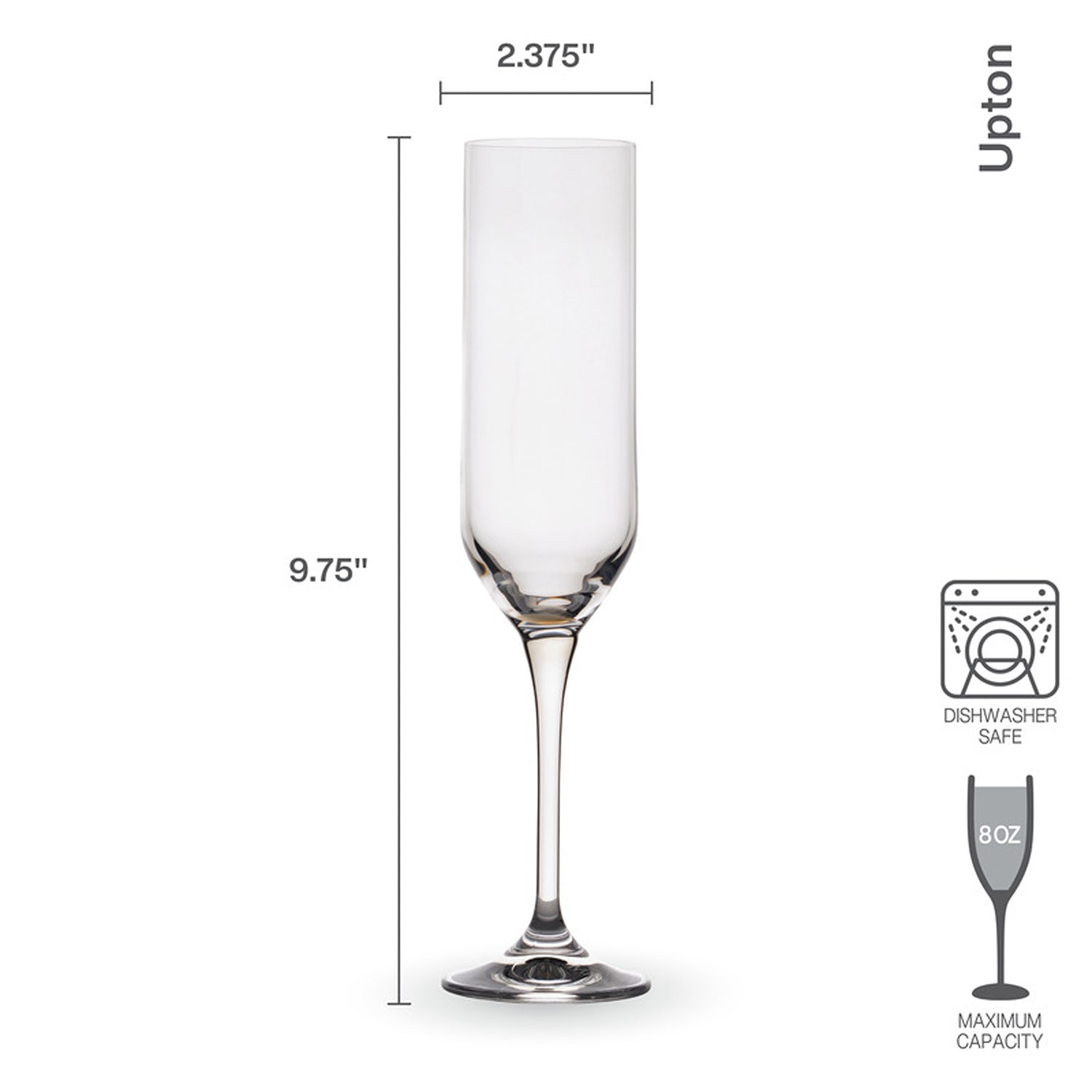 Mikasa Upton, Clear 4-pc. Champagne Flute