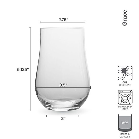 Mikasa Grace, Clear 4-pc. Tumbler Glass
