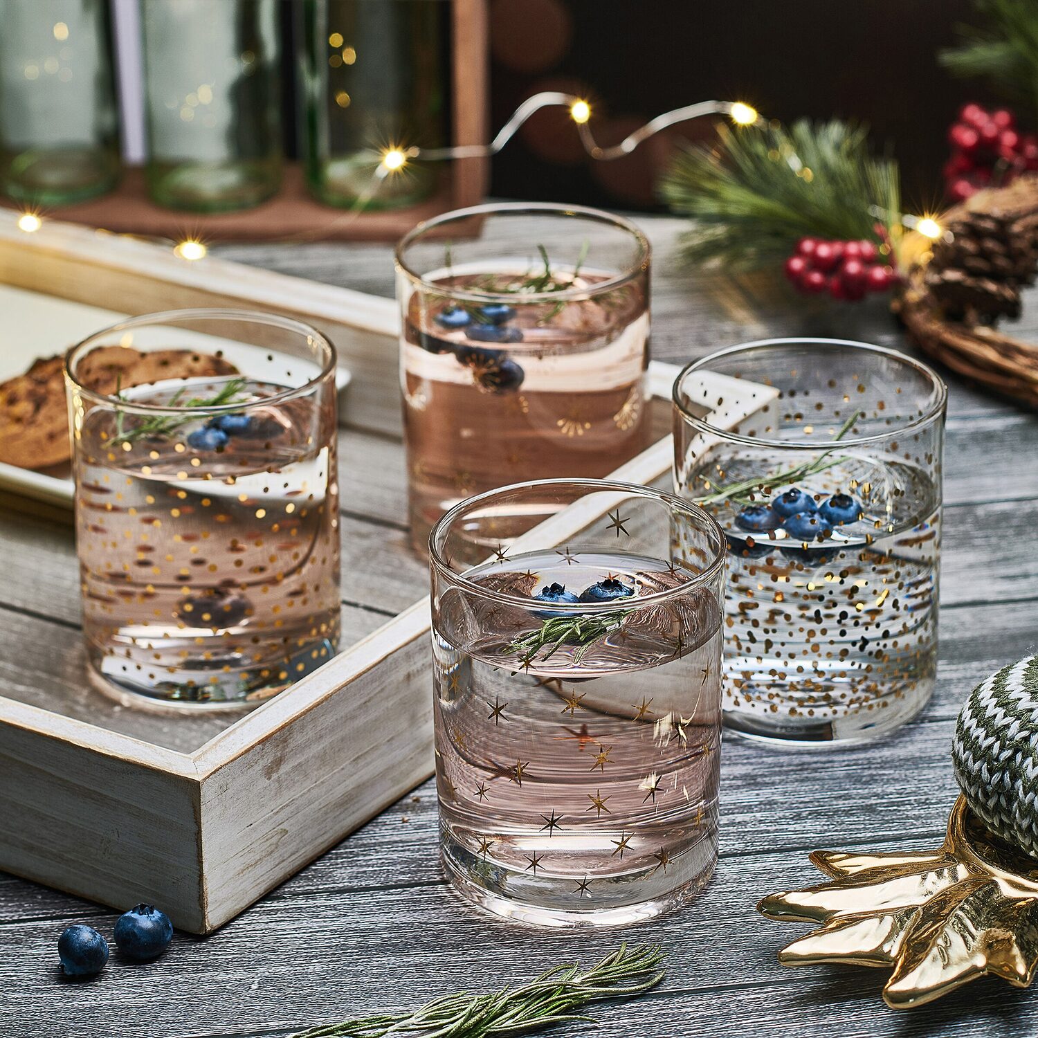 Mikasa Party, Clear 4-pc. Tumbler Glass