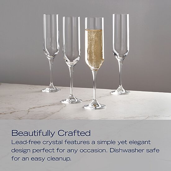 Mikasa Upton, Clear 4-pc. Champagne Flute