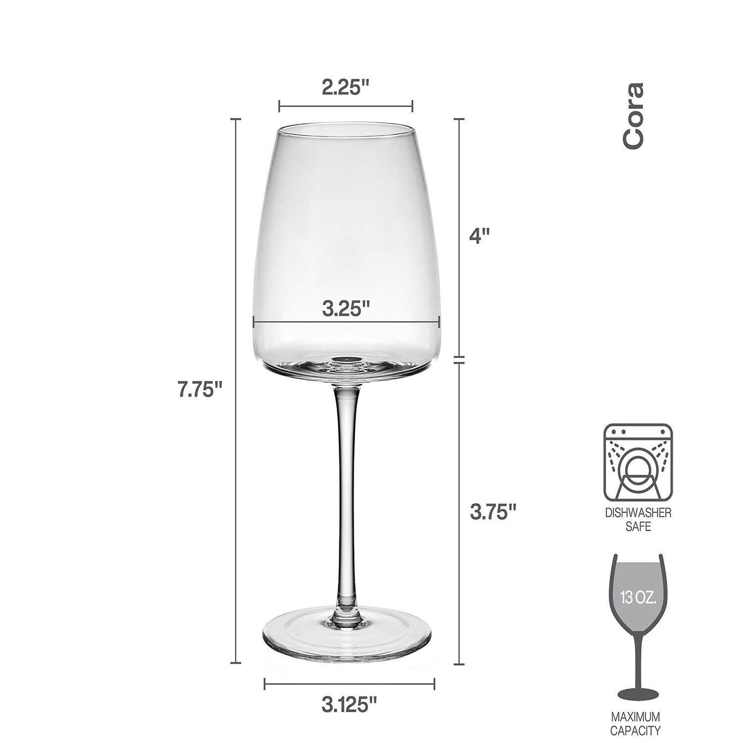 Mikasa Cora, Clear 4-pc. Wine Glass