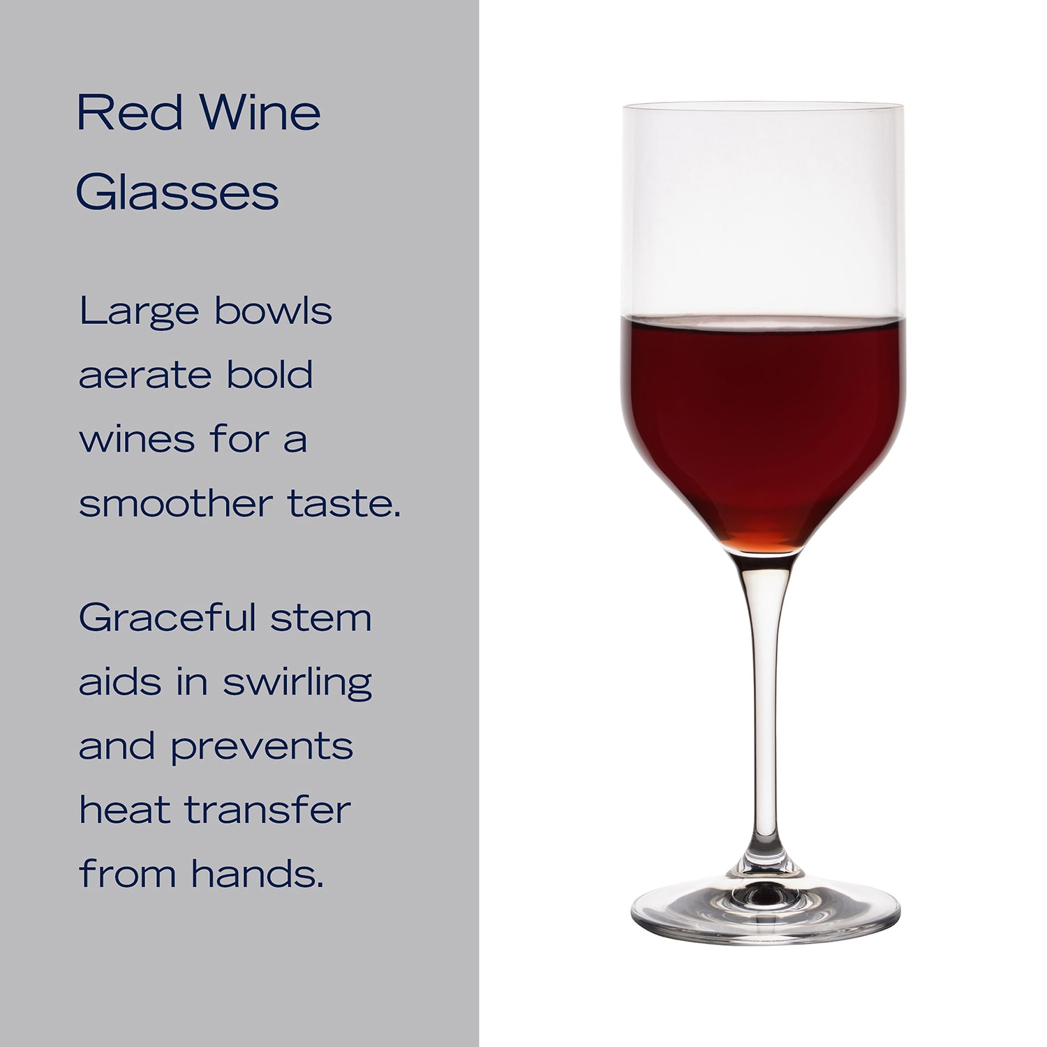 Mikasa Upton, Clear 4-pc. Red Wine Glass