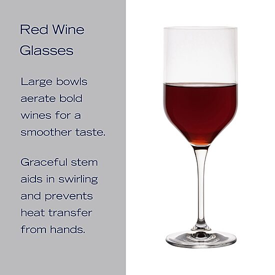 Mikasa Upton, Clear 4-pc. Red Wine Glass