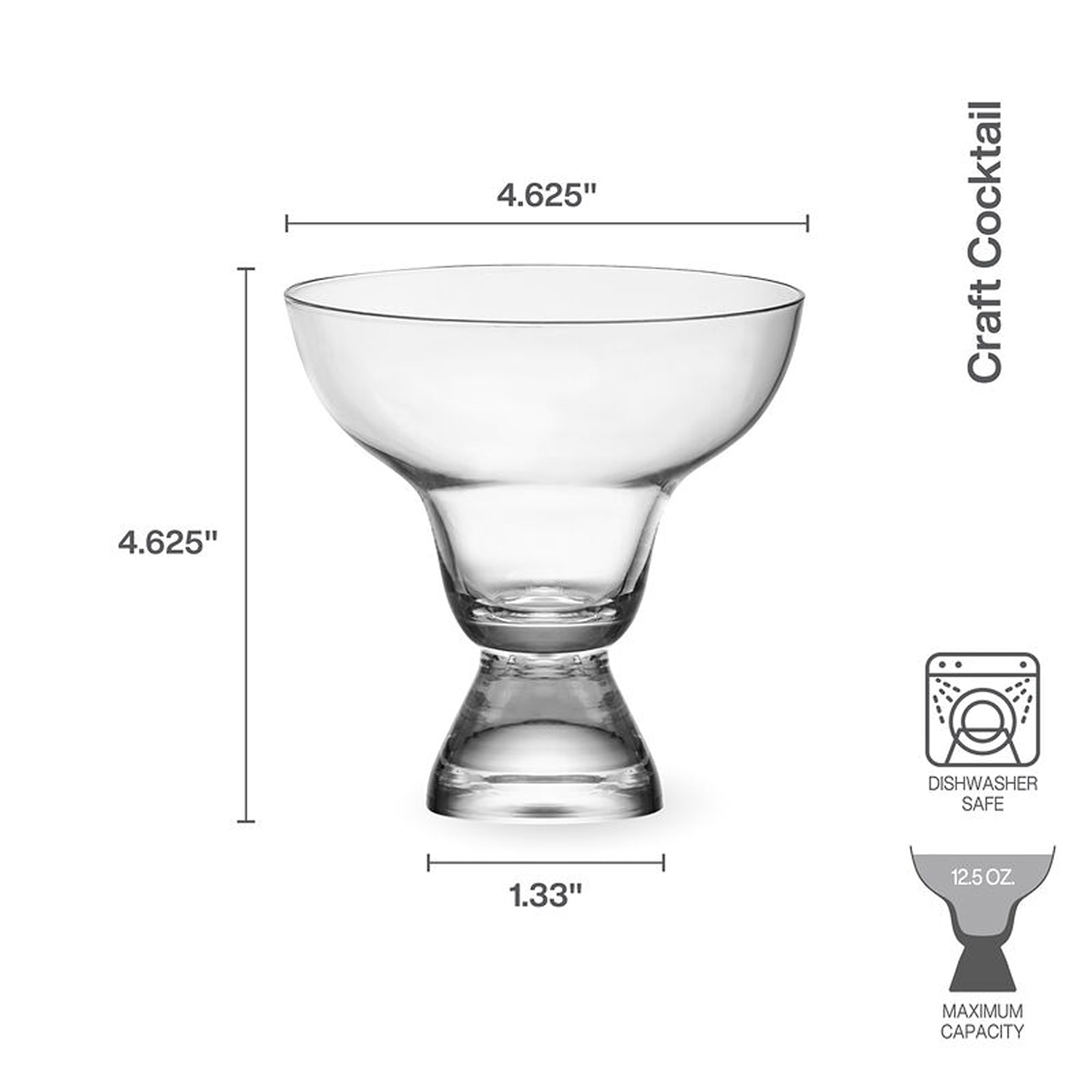 Mikasa Craft, Clear 4-pc. Margarita Glass