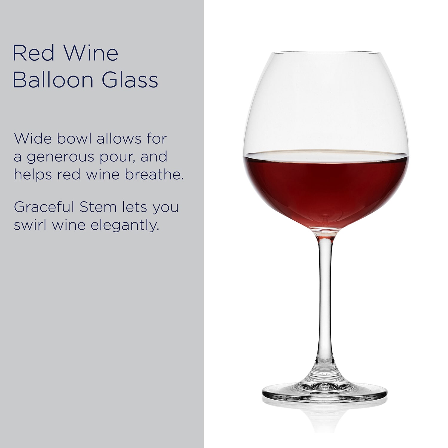 Mikasa Lana, Clear 4-pc. Red Wine Glass