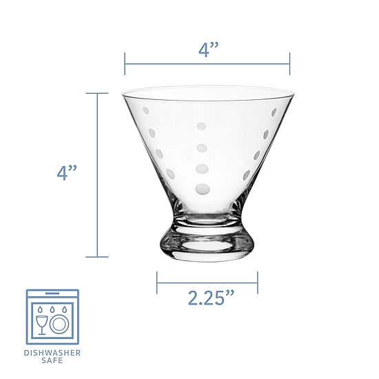 Mikasa Cheers, Clear 4-pc. Martini Glass