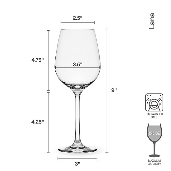 Mikasa Lana, Clear 4-pc. White Wine Glass