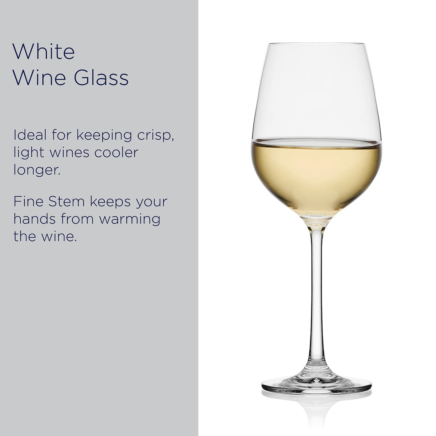 Mikasa Lana, Clear 4-pc. White Wine Glass