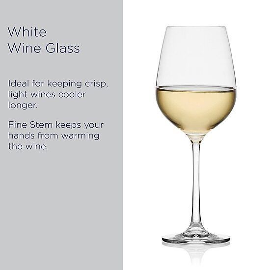 Mikasa Lana, Clear 4-pc. White Wine Glass