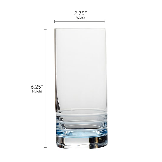 Mikasa Cal Blue Ombre 4-pc. Tumbler Glass