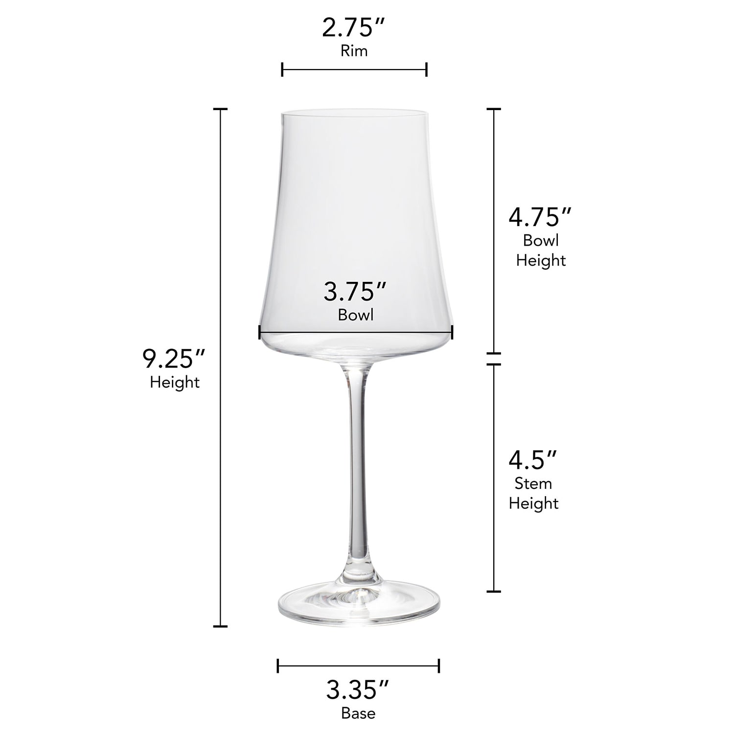 Mikasa Aline, Clear 4-pc. Red Wine Glass