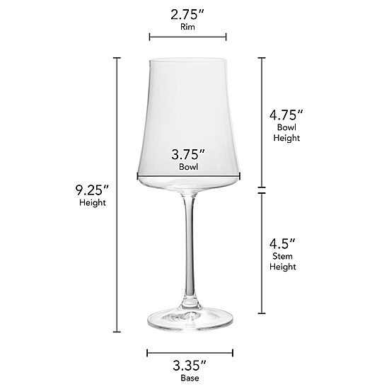 Mikasa Aline, Clear 4-pc. Red Wine Glass