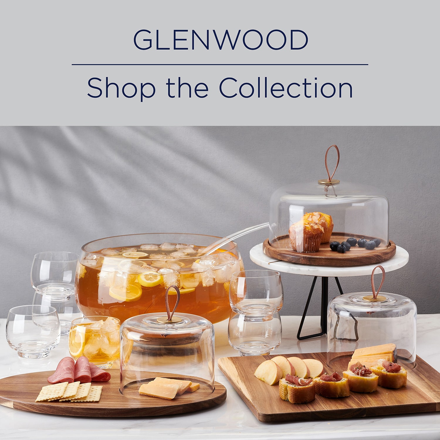 Mikasa Glenwood, Clear 8-pc. Glass Punch Bowl