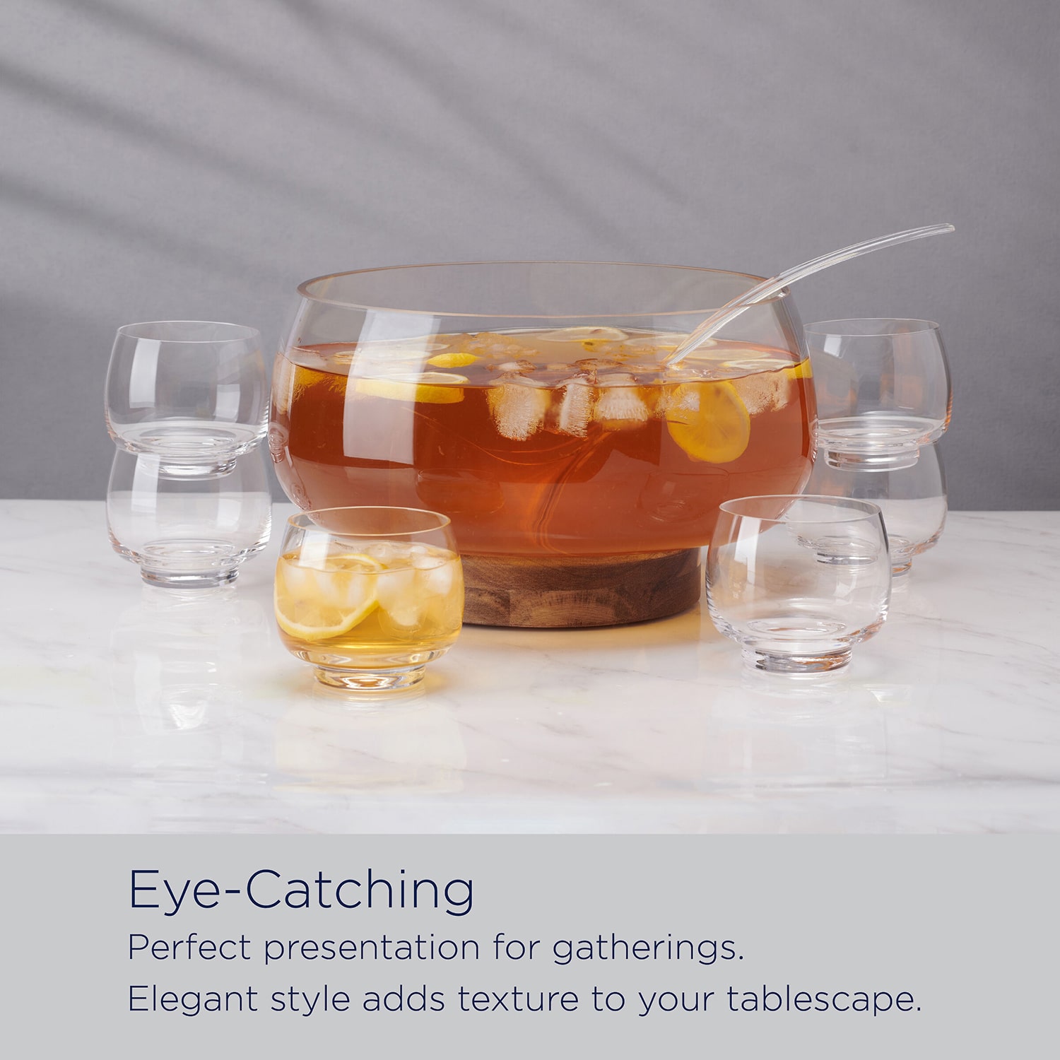 Mikasa Glenwood, Clear 8-pc. Glass Punch Bowl