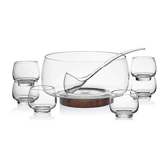 Mikasa Glenwood, Clear 8-pc. Glass Punch Bowl
