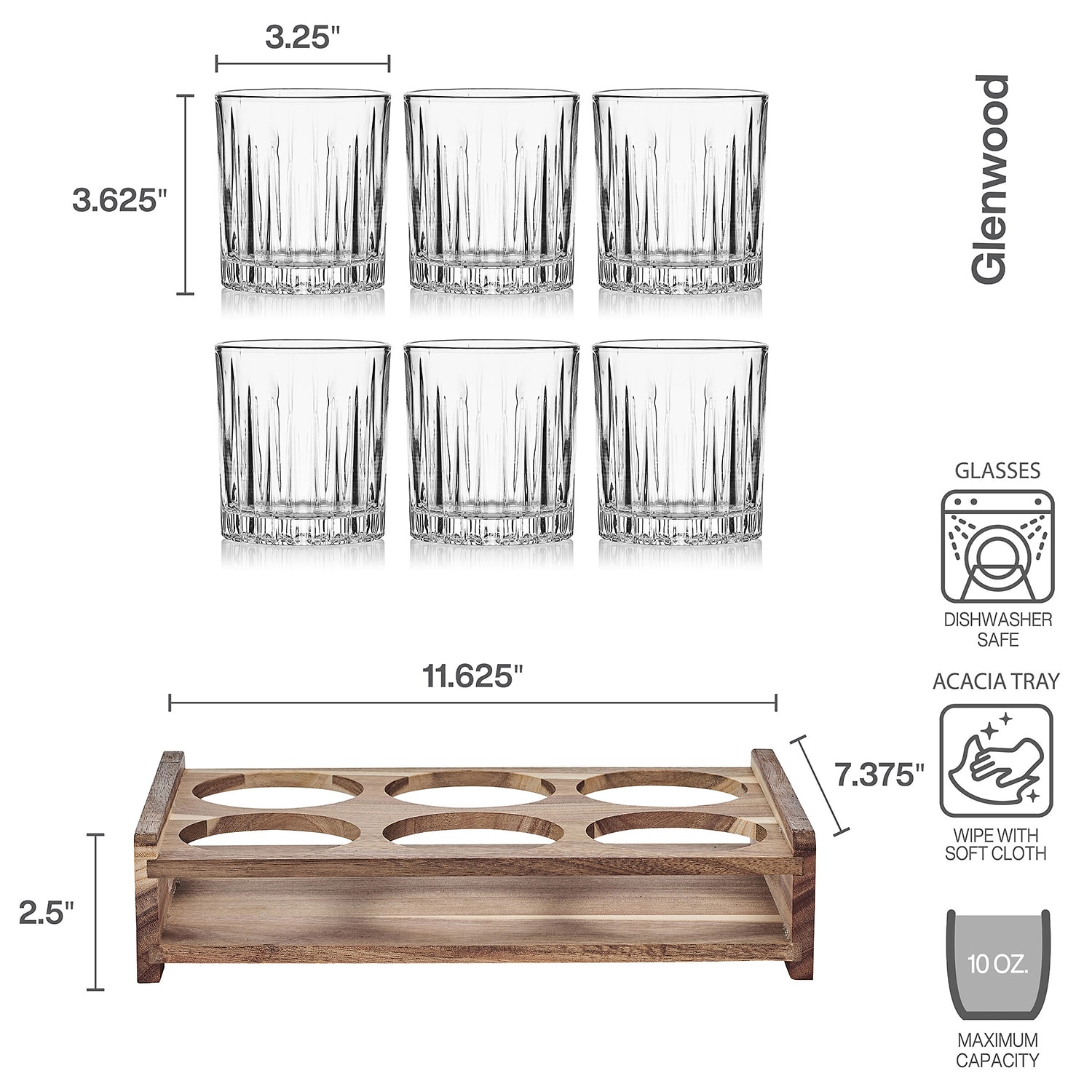 Mikasa Glenwood 7-pc. Double Old Fashioned