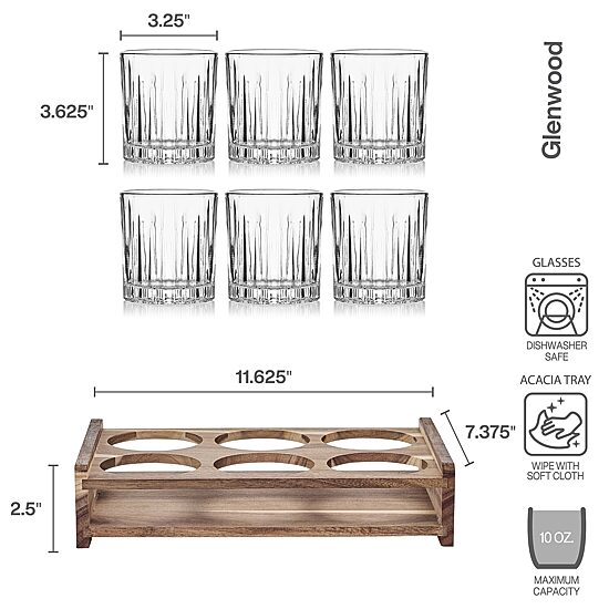 Mikasa Glenwood 7-pc. Double Old Fashioned