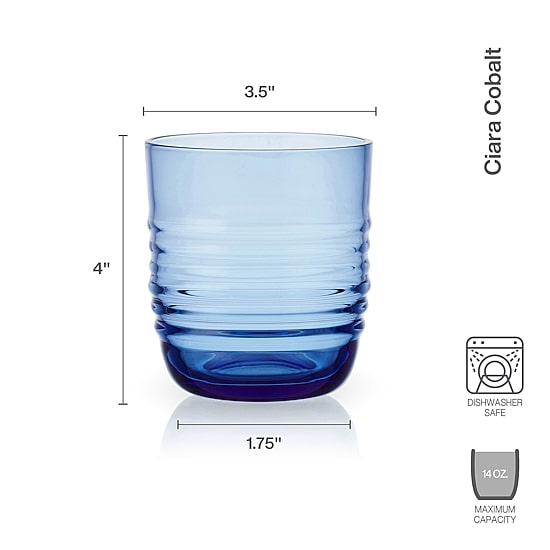 Mikasa Ciara, Cobalt 4-pc. Tumbler Glass
