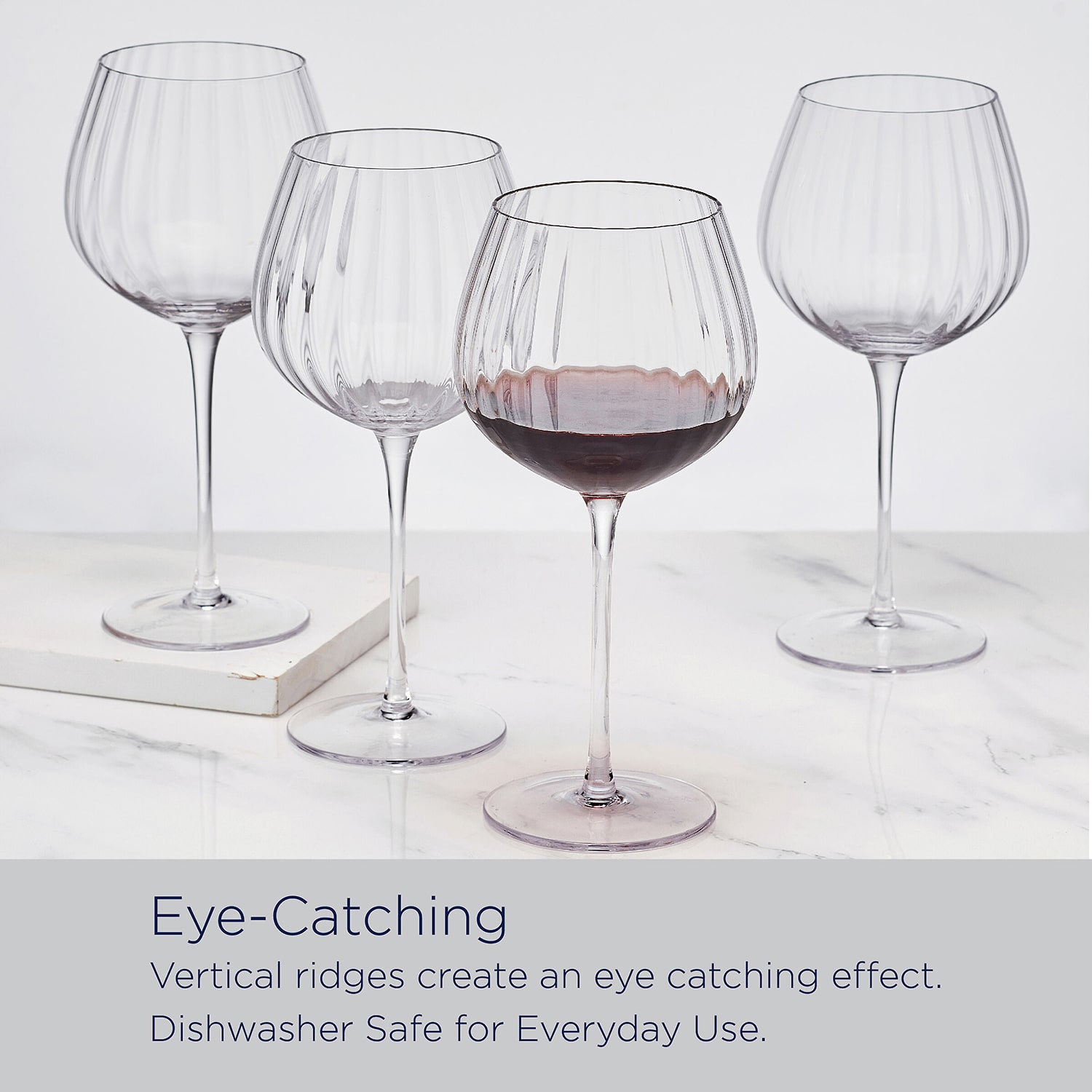 Mikasa Optic, Clear 4-pc. Red Wine Glass