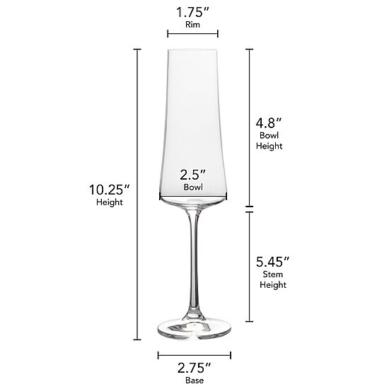 Mikasa Aline, Clear 4-pc. Champagne Flute