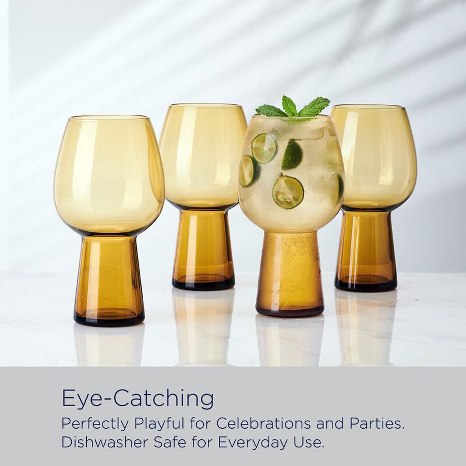 Mikasa Phoebe, Sage 4-pc. Beer Glass Set