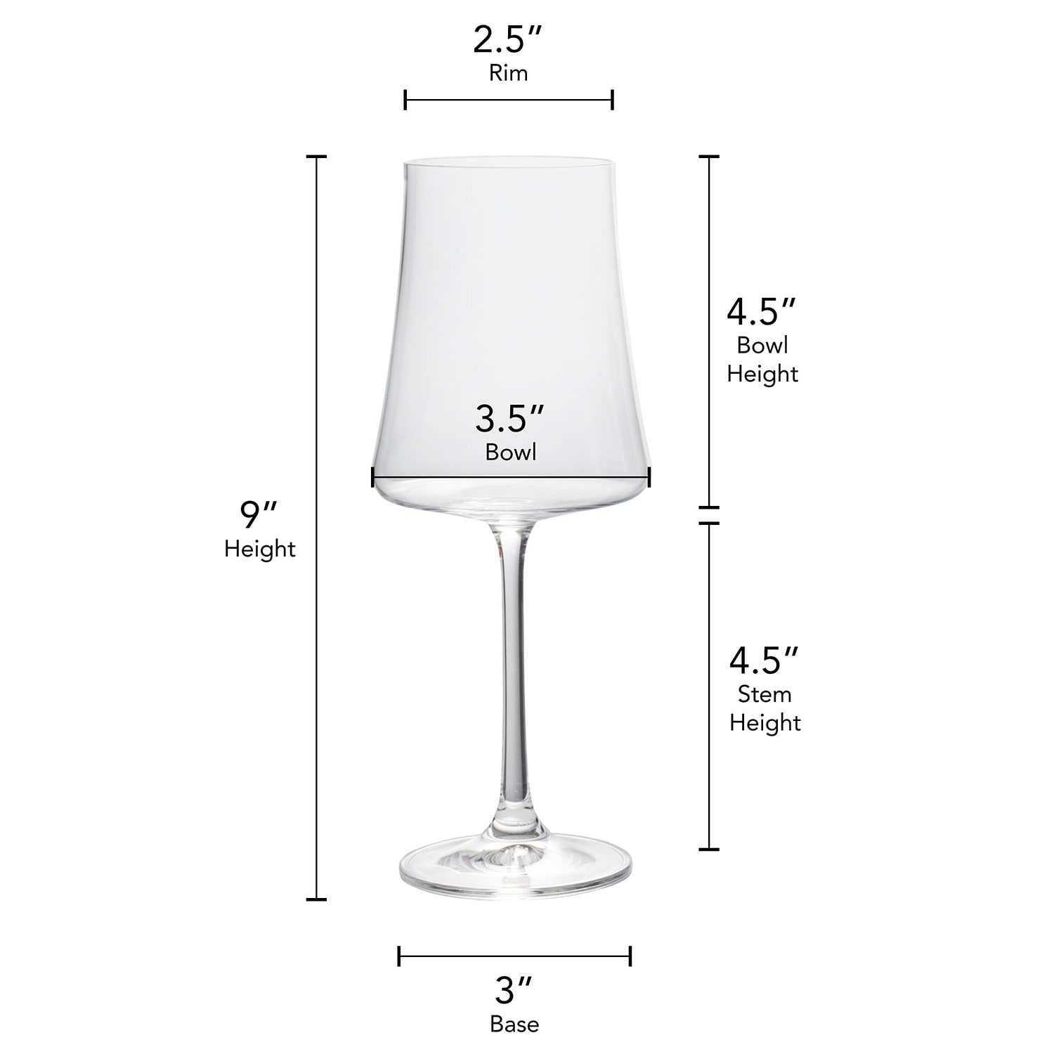 Mikasa Aline, Clear 4-pc. White Wine Glass