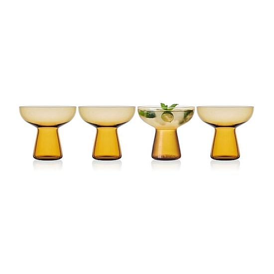 Mikasa Phoebe, Amber 4-pc. Margarita Glass