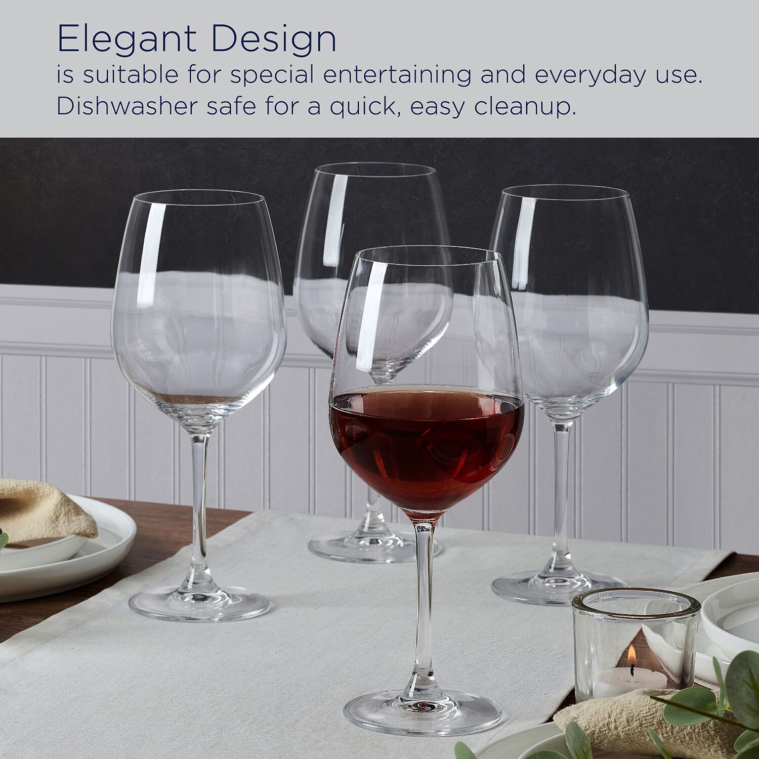 Mikasa Lana, Clear 4-pc. Red Wine Glass