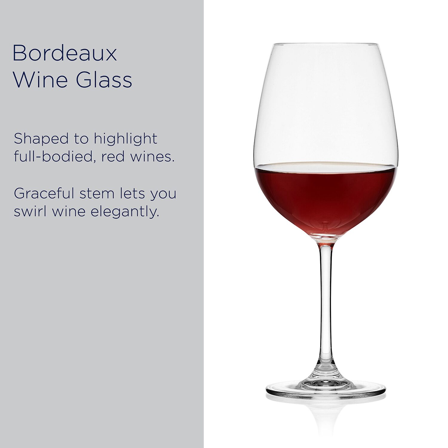 Mikasa Lana, Clear 4-pc. Red Wine Glass